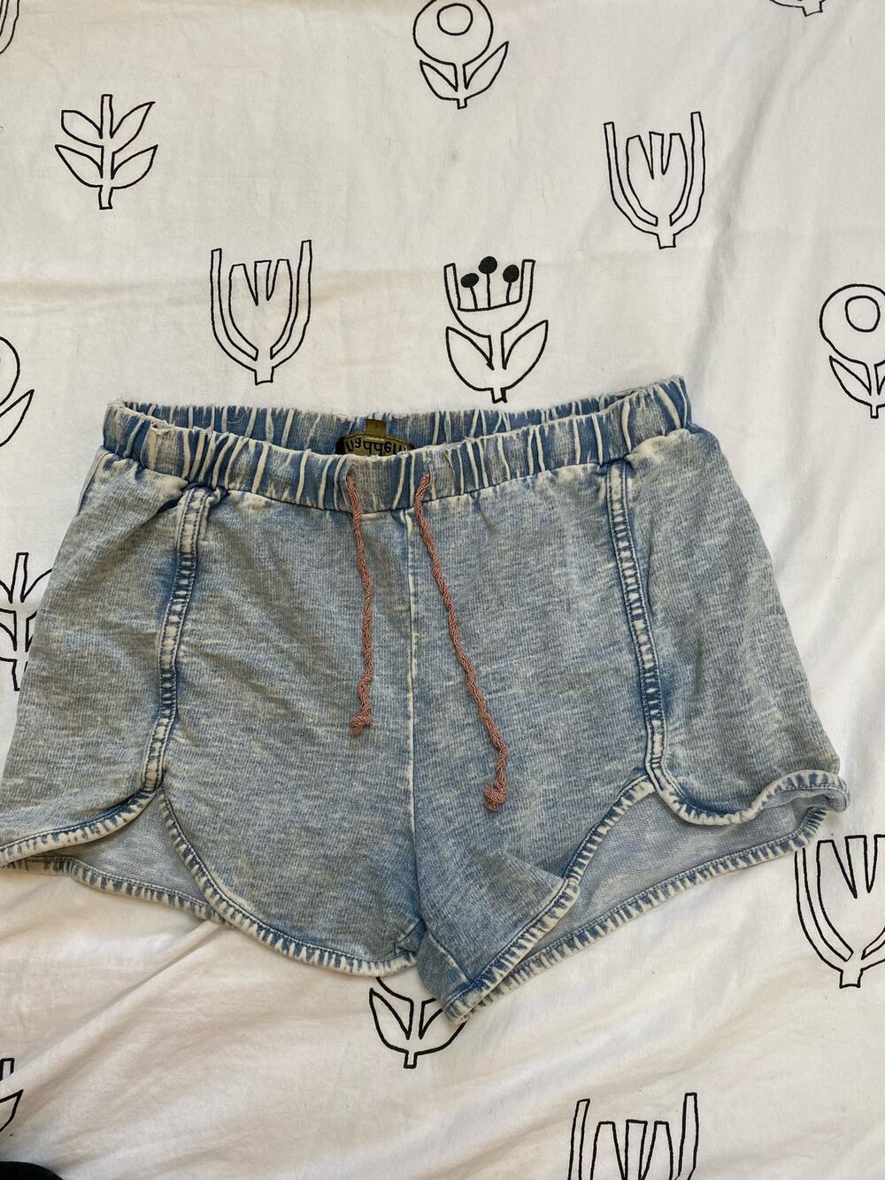Madden NYC Soft Denim Style Sweatshort Shorts